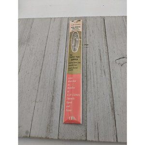 Vintage J&P Coats Neck Opening Metal Zipper 20" Ecru 16 Off-White Tan